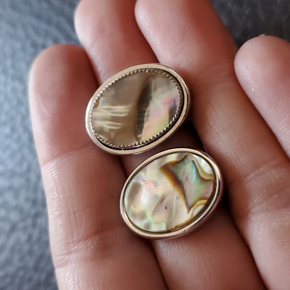 Vtg Whiting & Davis Clip On Earrings